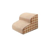 Galatée Échelle d'escalade pour Animaux De Compagnie, Rembourrage en Coton PP Haute Densité, Surface en Polaire Antidérapante Épaisse, Forme Angulaire Scientifiquement Conçue（Beige,Deux Étages）