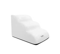 Galatée Escalier pour Chien, Escaliers Doux pour Animaux De Compagnie avec Housse Lavable Et Zippée, Marches De Rampe pour Chien Faciles à Monter, Rampes pour Chien pour Canapé-Lit(Blanc)