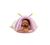Galatée Lit grotte pour chat, maison de couchage chaude pour chats et chiens, lit pour chien en peluche douce, igloo confortable pour chien, tente pour chat de dessin animé, lit pour chat domestique
