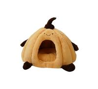 Galatée Lit-Grotte pour Chat, Maison Douce Et Chaude pour Chat, Lit pour Chien avec Coussin Amovible Et Lavable, Adorable Tente pour Animaux De Compagnie, Nid pour Animaux(L, Brun)