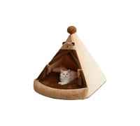 Galatée Lit pour Chat, Tente pour Chat, Lit en Peluche Douce pour Animaux De Compagnie avec Coussin Amovible Et Lavable, Tente Chaude pour Animaux De Compagnie, Tente Igloo pour Chien(L)
