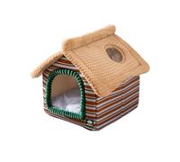 Galatée Maison pour Chat, Lit Grotte pour Chat Mignon, Panier Doux Et Chaud pour Animal, Nid pour Chien avec Coussin Amovible, Espace Intérieur Suffisant, Lit pour Chiot(S, Marron)