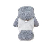 Galatée Manteau d'hiver pour Petit Chien pour Chiot, Vêtements Mignons pour Animaux De Compagnie, Manteau Chaud d'hiver, Veste Chaude pour Chiot pour l'hiver Froid, Sweat-Shirts à Capuche(M, Gris)