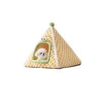 Galatée Niche pour Chat, Maison pour Chat De Dessin Animé, Tipi pour Animal De Compagnie Chaud Et Confortable, Nid pour Animal De Compagnie avec Coussin Lavable, Igloo pour Chien Mignon(L, Gris)