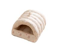 Galatée Niche pour Chat, Panier Chaud pour Chien avec Fond Antidérapant, Jolie Niche pour Chat, Tente Douillette pour Chaton, Panier Ultra Doux Et Apaisant pour Animaux De Compagnie(L, Blanc)