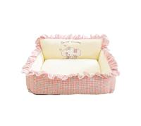 Galatée Panier pour Chien, Panier pour Animal De Compagnie avec Housse Amovible Et Lavable, Nid d'Intérieur Durable pour Chat, Joli Canapé pour Animal De Compagnie avec Fond Antidérapant(L, Rose)