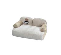 Galatée Panier Rafraîchissant pour Chien, Lit Orthopédique en Mousse, Housse Amovible Et Lavable, Canapé-Lit pour Animaux avec Côtés Renforcés, Panier Doux Et Apaisant pour Chat(2XL, Marron)