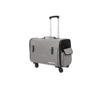 Galatée Poussette pour Animaux, Sac De Voyage pour Chien avec roulettes Amovibles, Sac pour Chat en Filet Respirant, Poussette pour Chien pour Les Voyages Et Les Activités De Plein Air(Gris)