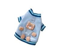 Galatée Pull pour Chien, Vêtements pour Chien avec Anneau en D, Manteau De Veste De Pull Chaud d'hiver pour Chien, Pull pour Petit Chien, Sweat-Shirt Doux pour Petits Chiens Et Chats(L, Bleu)