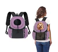 Galatée Sac à Dos De Transport pour Chat, Sac à Dos De Transport Avant Réglable pour Chien, Sac De Transport pour Chien De Petite Et Moyenne Taille, Sac pour Chat pour Voyage, Randonnée, Vélo(Violet)