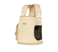 Galatée Sac à Dos pour Animaux De Compagnie, Conception Portable à Porter sur La Poitrine Avant, Maille Respirante, Tissu en Nylon, Convient Aux Chats Et Aux Chiens De Moins De 6 Kg（Kaki）