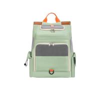Galatée Sac à Dos pour Chat, Respirant Grand Format, en Tissu Oxford Résistant, Sac De Transport Portable Et Réglable pour Chien (Vert)
