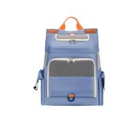 Galatée Sac à Dos pour Chat, Respirant Grand Format, en Tissu Oxford Résistant, Sac De Transport Portable Et Réglable pour Chien (Bleu)