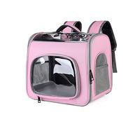 Galatée Sac à Dos pour Chat, Sac à Dos Respirant pour Animal De Compagnie avec Ouverture Frontale, Sac à Dos Pliable, Sac à Dos pour Chien pour La Randonnée, La Marche, Les Voyages(Rose)