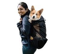 Galatée Sac à Dos Pour Chien, Sac à Dos Portable Réglable Pour Chien, Sac à Dos Ventilé Pour Animal De Compagnie, Sac à Dos Pour Animaux De Compagnie Pour Marcher En Escalade En Plein Air(XL, Le Noir)
