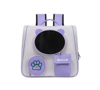 Galatée Sac à Dos Pour Chien, Sac à Dos Pour Animaux De Compagnie Approuvé Par Les Compagnies Aériennes, Sac Respirant Adapté Aux Chatons Et Chiots Pesant Jusqu'à 6,5 Kg, Sac Pliable Pour Chat(Violet)