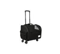 Galatée Sac De Transport pour Chien avec roulettes Amovibles, Sac De Transport Approuvé par Les Compagnies Aériennes, Sac Pliable pour Chat avec Filet Respirant, Poussette pour Animaux(Noir)