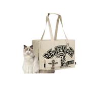 Galatée Sac pour Animaux De Compagnie, Sac Pliable pour Chien Approuvé par Les Compagnies Aériennes, Sac pour Chat avec Ouverture par Le Haut, Sac De Transport pour Animaux De Compagnie(Blanc)
