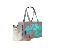 Galatée Sac pour Animaux De Compagnie, Sac Pliable pour Chien Approuvé par Les Compagnies Aériennes, Sac pour Chat avec Ouverture par Le Haut, Sac De Transport pour Animaux De Compagnie(Gris Clair)