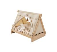 Galatée Tente pour Chat, Tipi Portable pour Animaux avec Coussin Amovible Et Lavable, Tente Lavable pour Chien, Lit pour Animaux De Compagnie pour Chats, Chiens Et Lapins(Jaune)