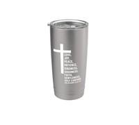 Galates 5:22 5 22 Dieu Jésus Chrétien Fruit Esprit Amour Gobelet isotherme en acier inoxydable double paroi