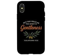 Galates 5 23 Fruit of The Spirit Gentleness Bible Verse Coque pour iPhone X/XS
