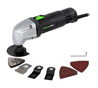 GALAX PRO Outil Multifonction Oscillant 180W, 22 000 tr/min, Scie, Ponceuse avec 12 Accessoires, Lames Rapide pour Bois, Métal, Plastique, Carrelage