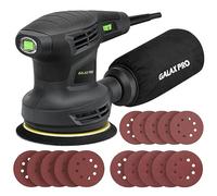 GALAX PRO Ponceuse excentrique filaire 280W, 6 Vitesses, 13000RPM, avec dépoussiéreur et 15 types de papier de verre, Ponceuse orbitale aléatoire, idéale pour les travaux de bricolage