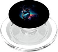 Galaxie Cerf Ciel étoilé Magie PopSockets PopGrip pour MagSafe