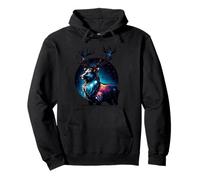 Galaxie Cerf Ciel étoilé Magie Sweat à Capuche