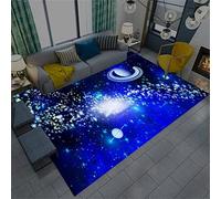 Galaxie Ciel Étoilé Tapis Bleu Violet Salon Tapis Salle De Jeux Pour Enfants Tapis Décoration De Sol Moderne Garçon Fille Chambre Tapis Paillasson Salle De Bains Tapis (Bleu,80 x 120 cm)
