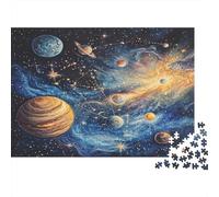 Galaxie Cosmique Puzzles 1000 Pieces Cadeau Unique Univers coloré Jeu Éducatif Challenge Toy À De Qualité Supérieure Peinture Art pour Adultes Et Enfants 1000pcs (75x50cm)