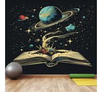 Galaxie De Dessin Animé Papier Peint Intissél Espace Mystérieux Papier Peint Mural Livre Papier Peint Autocollant Mural 100 x 70 cm pour Chambre Salle De Bain Salon