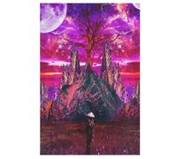 Galaxie de l'âme Spatiale Puzzles en Bois Adultes Et Adolescents 1000 Pieces Enfants Puzzle Décoration Mur Moderne Art Jouets Cadeau Intéressants （78×53cm）