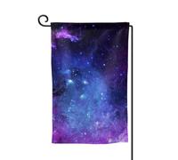 Galaxie. Drapeaux de bienvenue imprimés pour décoration extérieure Drapeau de jardin toutes saisons 30,5 x 45,7 cm Plusieurs formes