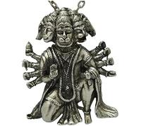 Galaxie Karmaa Silver Color Panchmukhi Hanuman Locket Pendant Necklace