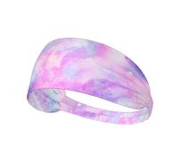 Galaxie marbrée Rose Violet,Bandeau de Sport Unisexe, Bandeau élastique Multi-usages pour Cheveux