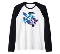 Galaxie Mer Tortue Nébuleuse Espace Tortues Mignonnes Manche Raglan