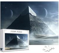 Galaxie Puzzle 1314 Pièces Adultes, Grand Bois Puzzle Pyramide Motif Désign, 75x50cm Jigsaw Bricolage Artisanat 14 Ans Activité Familiale avec Emballage Cadeau pour Decoration Murale Maison, Model497