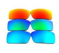 Galaxie Verres De Rechange Pour Oakley Gascan Petit bleu et vert et rouge polarisé - Transparent, Standard