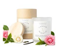Galaxieregister Bougie parfumée signe du zodiaque dans un pot - Bougie personnalisée avec note individuelle et différents parfums - Idée cadeau pour les femmes (Cancer)
