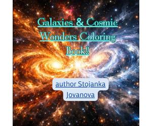 Galaxies & Cosmic Wonders Coloring Book: Explore 16 Constellations and Galaxies - Fun & Educational Coloring for Kids and Adults