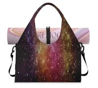 Galaxy and Stars Planet Sac de sport avec compartiment à chaussures Motif nébuleuse et étoiles, couleur, L, Sac de voyage