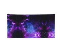 Galaxy. Bannière de fête imprimée, bannière pour tous les événements, drapeaux lumineux pour anniversaire, Thanksgiving et plus encore