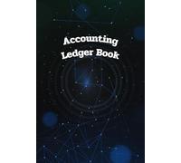 Galaxy Cover: Accounting Ledger Book for Tracking Income & Expense, helps you log your money clearly and consistently, come with undated calendar, Size 6”x9”, 120 Pages.