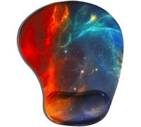 Galaxy Ergonomic Mouse Pad with Gel Cushion and Hand Rest