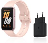 Galaxy Fit3, Bracelet Connecté, Chargeur Secteur Rapide Inclus, Écran 1,6¿¿, Notifications Sms Et Appels, Fonctionnalités Sport & Bien-Être, Ip68, Batterie Longue Durée, Rose, Version Fr