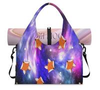 Galaxy Fox Sac de sport avec compartiment à chaussures, nébuleuse nocturne, galaxie, w nd, sac fourre-tout pour salle de sport, yoga, voyage, couleur, L, Sac de voyage