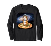 Galaxy Guinea Pig Dog Astronaut Pizza Space Animal Manche Longue