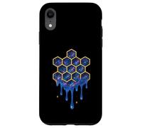 Galaxy Honeycomb Drip Space Motif Science-Fiction Coque pour iPhone XR